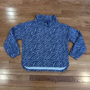 Daily Practice Anthropology Purple Drawstring Funnel Neck Pullover Sweatshirt XS